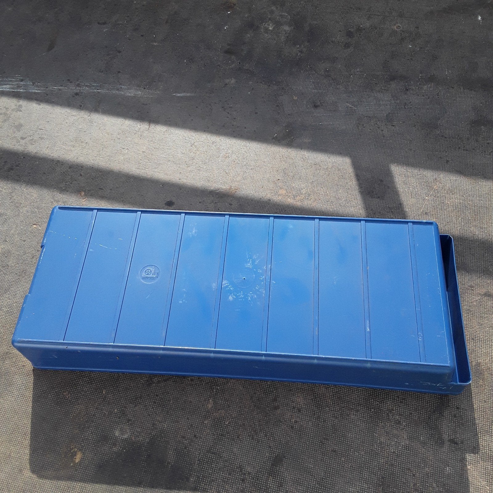 Mooie  magazijn bakken, Perstorp blauw,voorraad bakken, Ophalen, Gebruikt