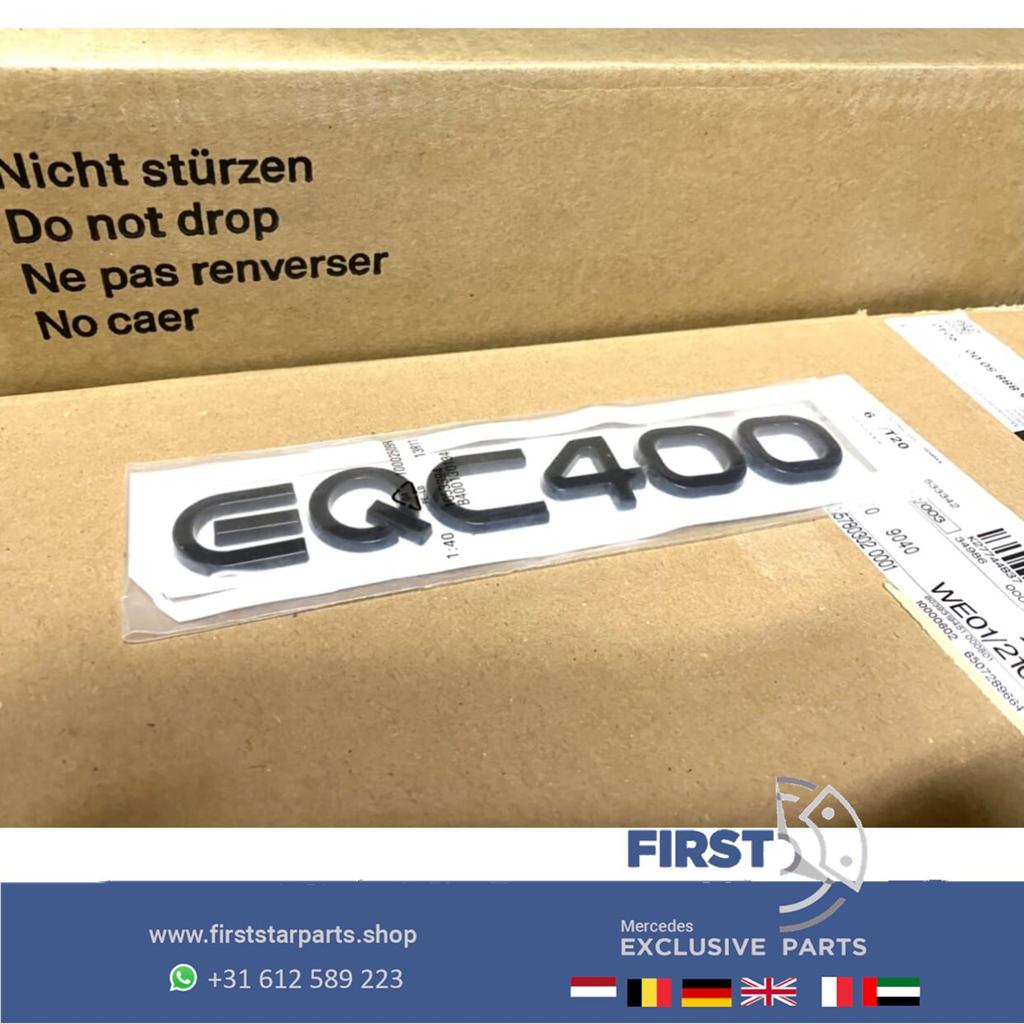 ZWARTE KOFFERBAK EQC400 LOGO origineel Mercedes EQC 400 EMBL, Gebruikt, -, Ophalen of Verzenden, Achter