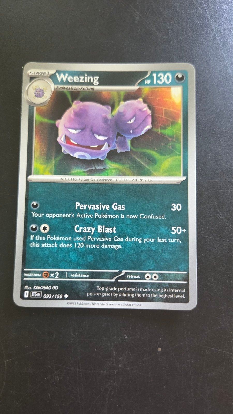 Weezing 092/159 Journey Together Pokémon Kaart, Verzenden, Zo goed als nieuw, Losse kaart