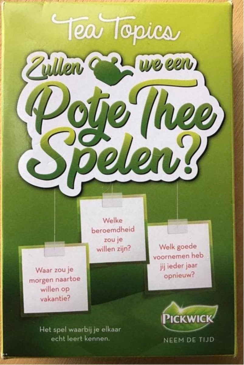 Tea Topics - Zullen we een Potje Thee spelen - ZGAN, Een of twee spelers, Ophalen of Verzenden, Zo goed als nieuw