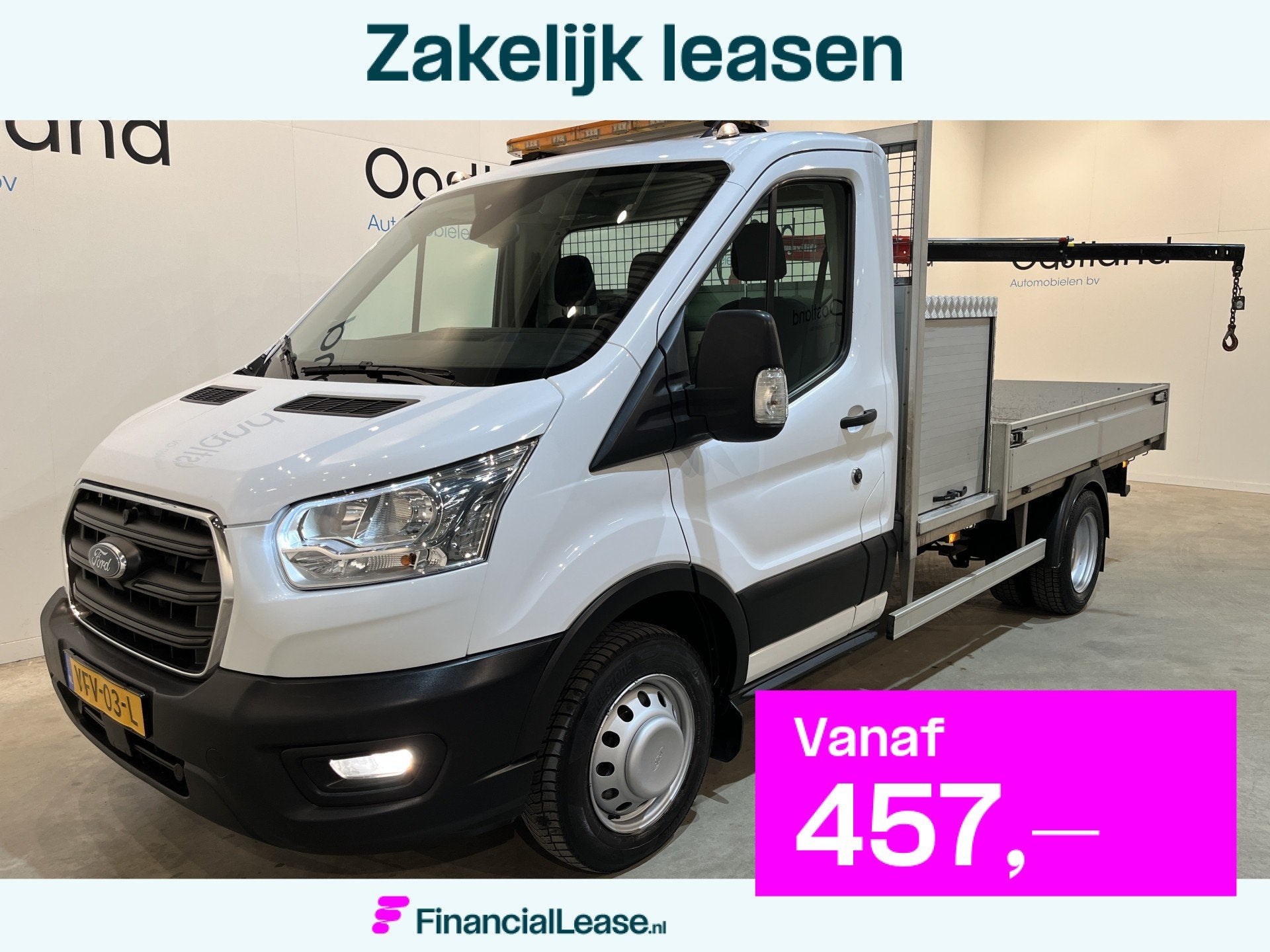 Ford Transit 350 2.0 TDCI L2 Trend RWD Open Laadbak / Maxili, 4 cilinders, Met garantie (alle), Bedrijf, Onderhoudsboekje