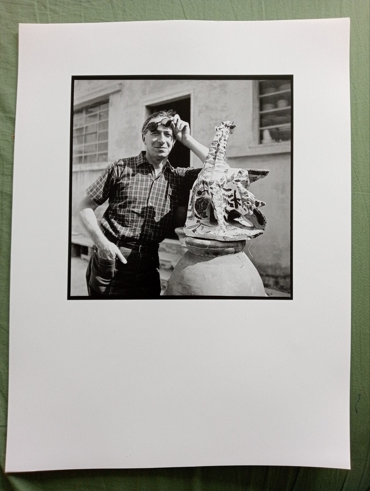 Franco Garelli beeldhouwer Albisola Italië 1954 H.Riemens, Ophalen of Verzenden