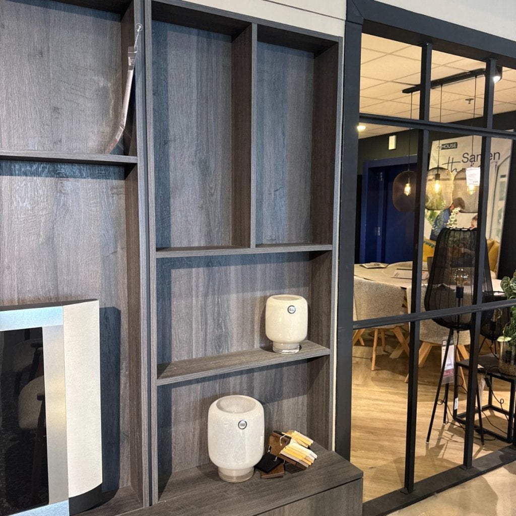 Wandkast Arinta - Melamine Eiken - IN.HOUSE, Niet ingevuld, Niet ingevuld, Niet ingevuld