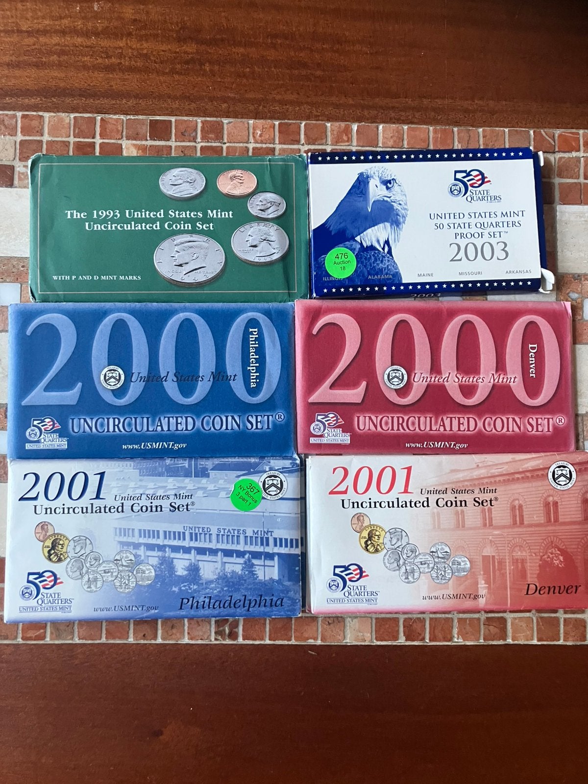 Usa muntensets diverse jaren 1993-2003, Postzegels en Munten, Munten | Amerika, Ophalen of Verzenden, Noord-Amerika