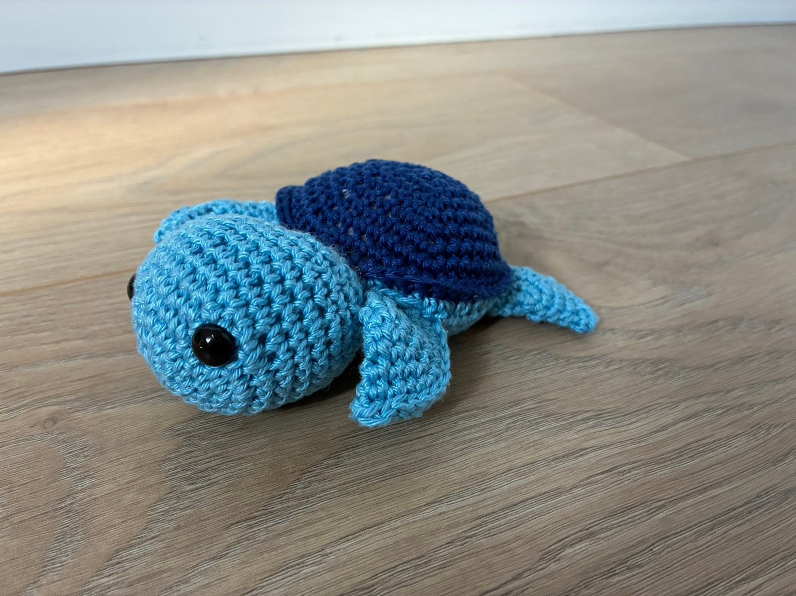 Gehaakte knuffel - schildpad, Kinderen en Baby's, Handgemaakt, Overige typen, Blauw, Nieuw