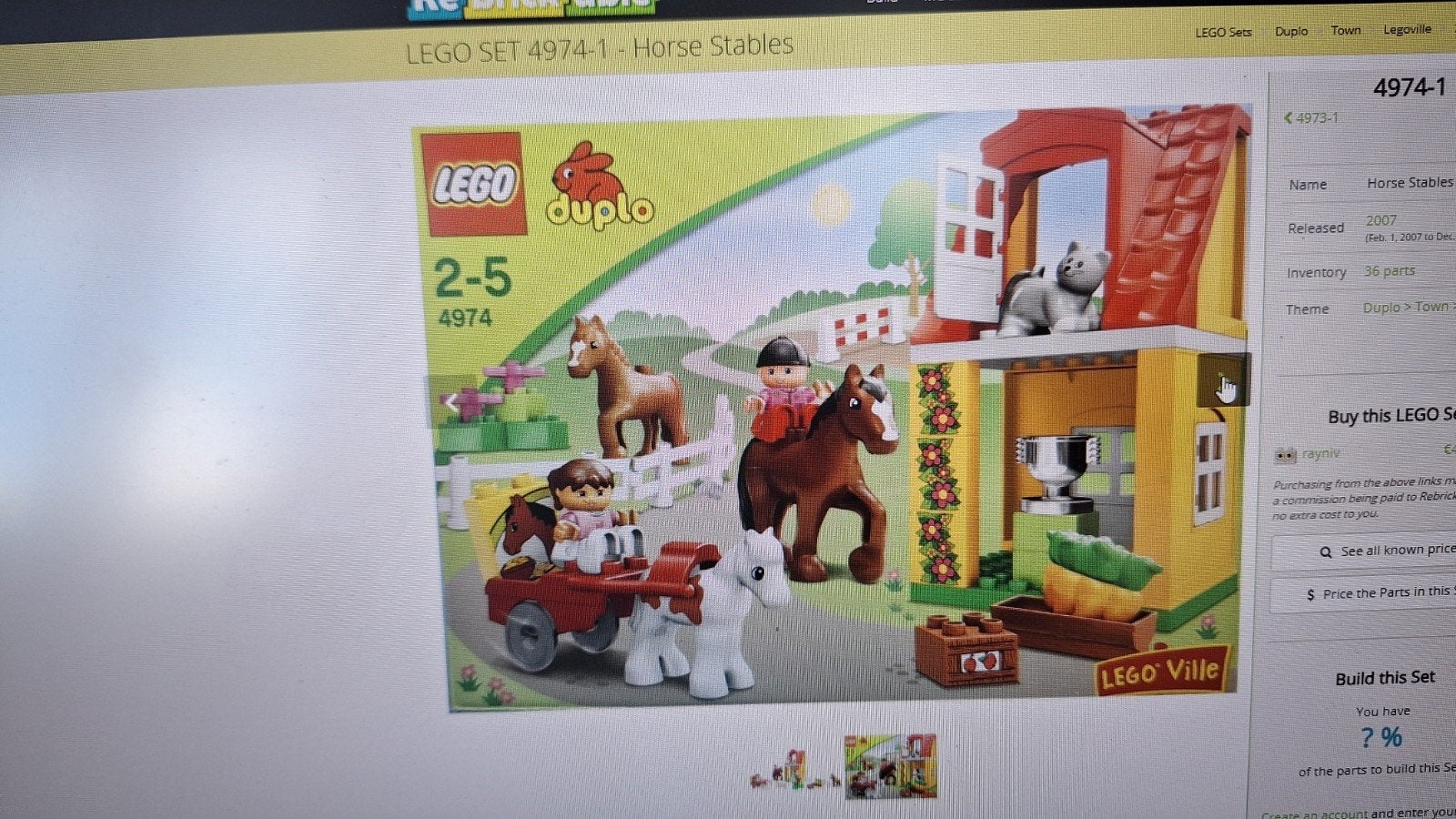 Duplo 4974 Stal Compleet - Boerderij Speelset, Kinderen en Baby's, Speelgoed | Duplo en Lego, Gebruikt, Overige thema's, Ophalen of Verzenden
