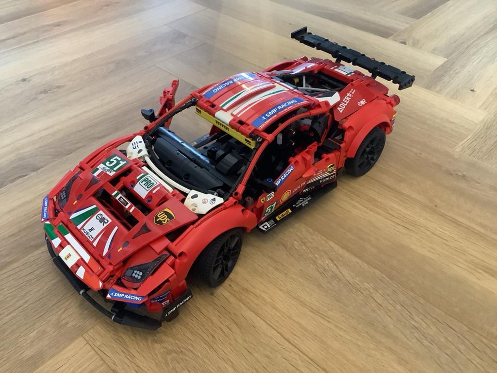 LEGO Technic Ferrari 488 GTE AF Corse #51 met doos en boekje, Ophalen of Verzenden, Zo goed als nieuw, Overige merken