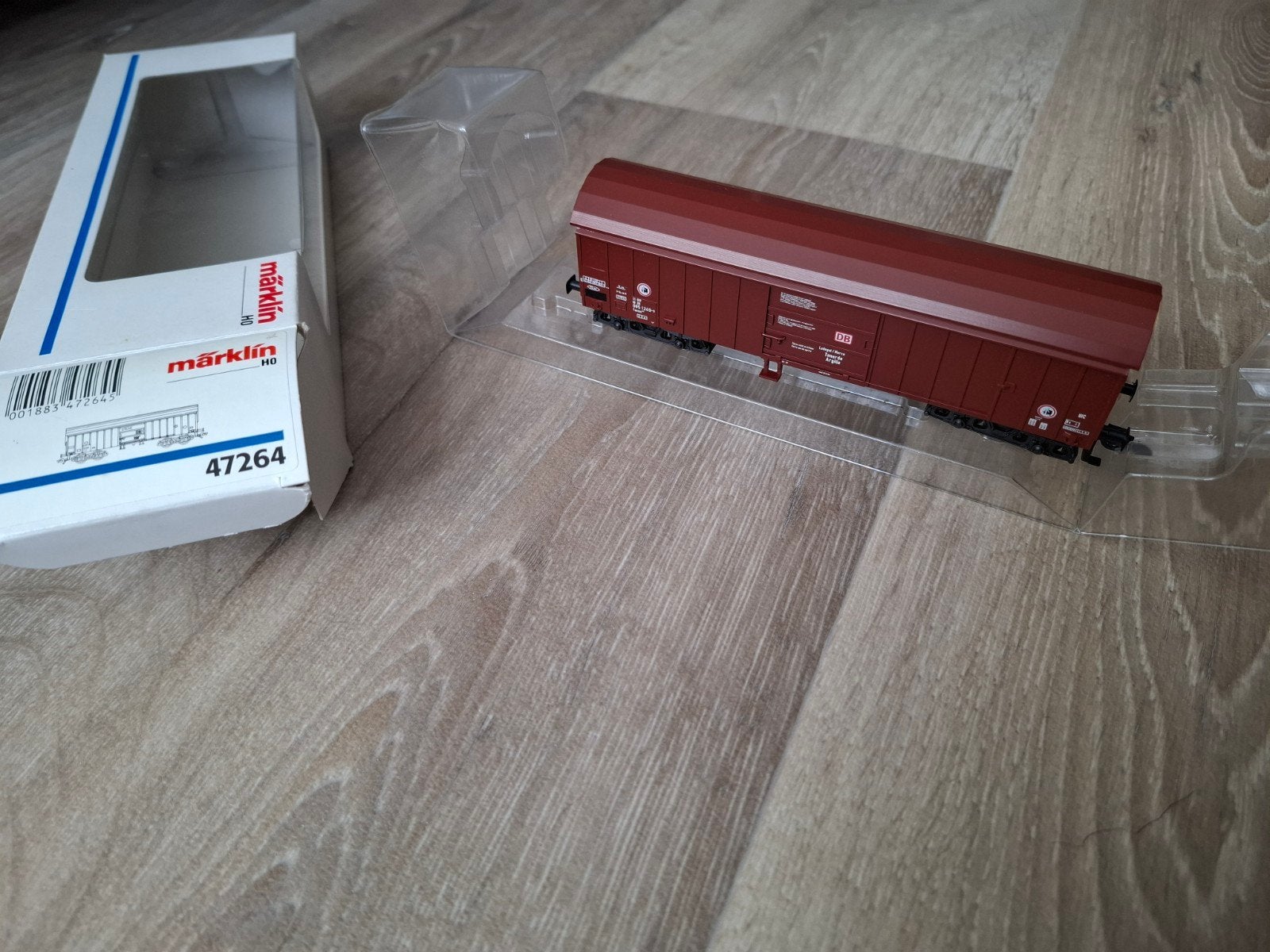 Marklïn 47264 gesloten goederenwagon DB, Hobby en Vrije tijd, Wisselstroom, Wagon, Ophalen of Verzenden, Zo goed als nieuw