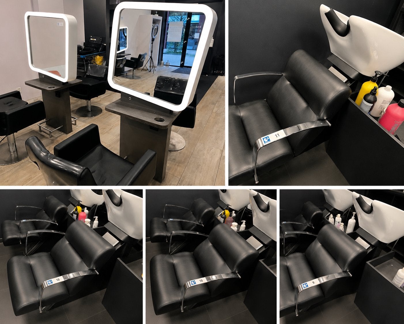Complete inrichting kapsalon / barbershop inclusief wasunits, Ophalen