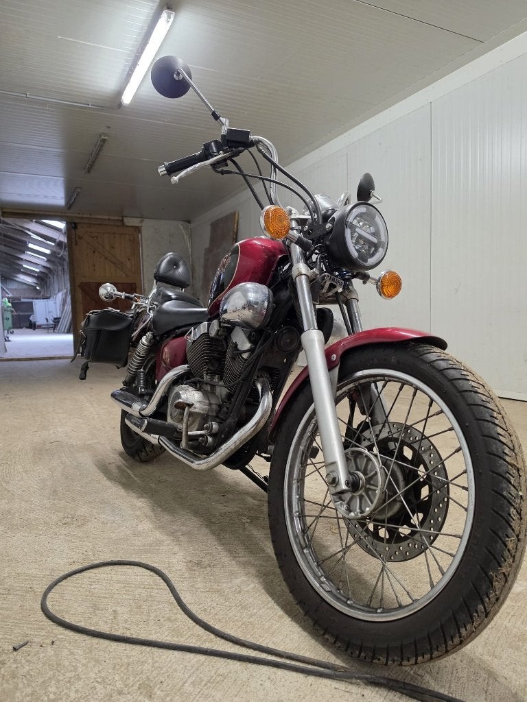 Yamaha virago 125cc (opgevoerd), 2 cilinders, Chopper, Gebruikt, Particulier