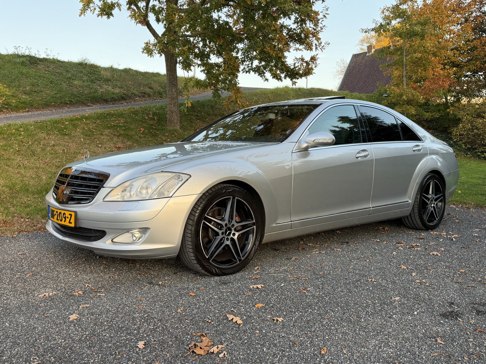 Mercedes-Benz S-Klasse 320 CDI Prestige Schuifdak Leer Navi, Auto's, Automaat, Achterwielaandrijving, Gebruikt, Zwart