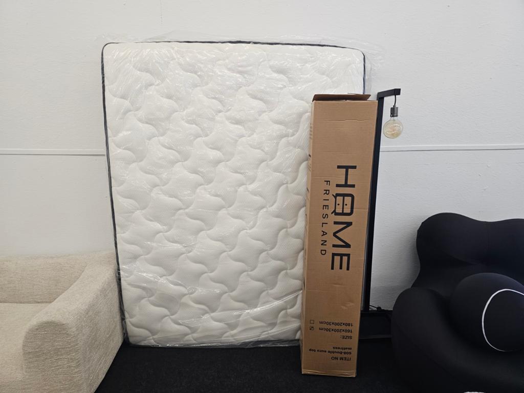 Vacuüm verpakte matrassen met Pocketvering aan beide kanten, Info@homefriesland.nl, Kelvinstraat 6 8912BA, 160 cm, Nieuw