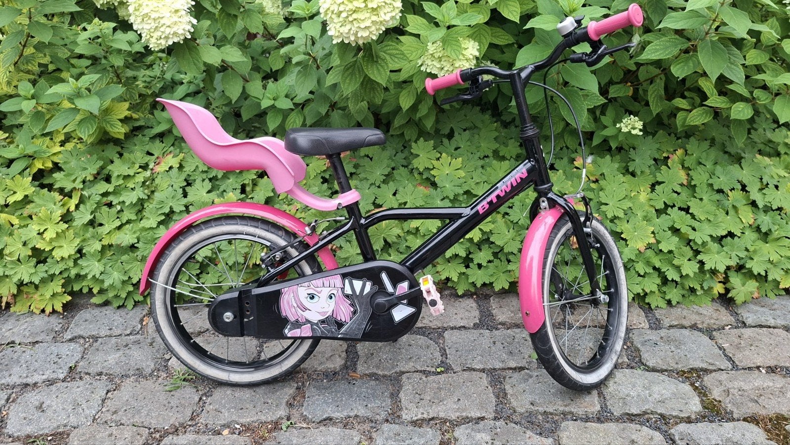 Kinderfiets Btwin 500 Spy hero girl, 16 inch, Fietsen en Brommers, Fietsen | Kinderfietsjes, Ophalen, Gebruikt, 16 tot 20 inch