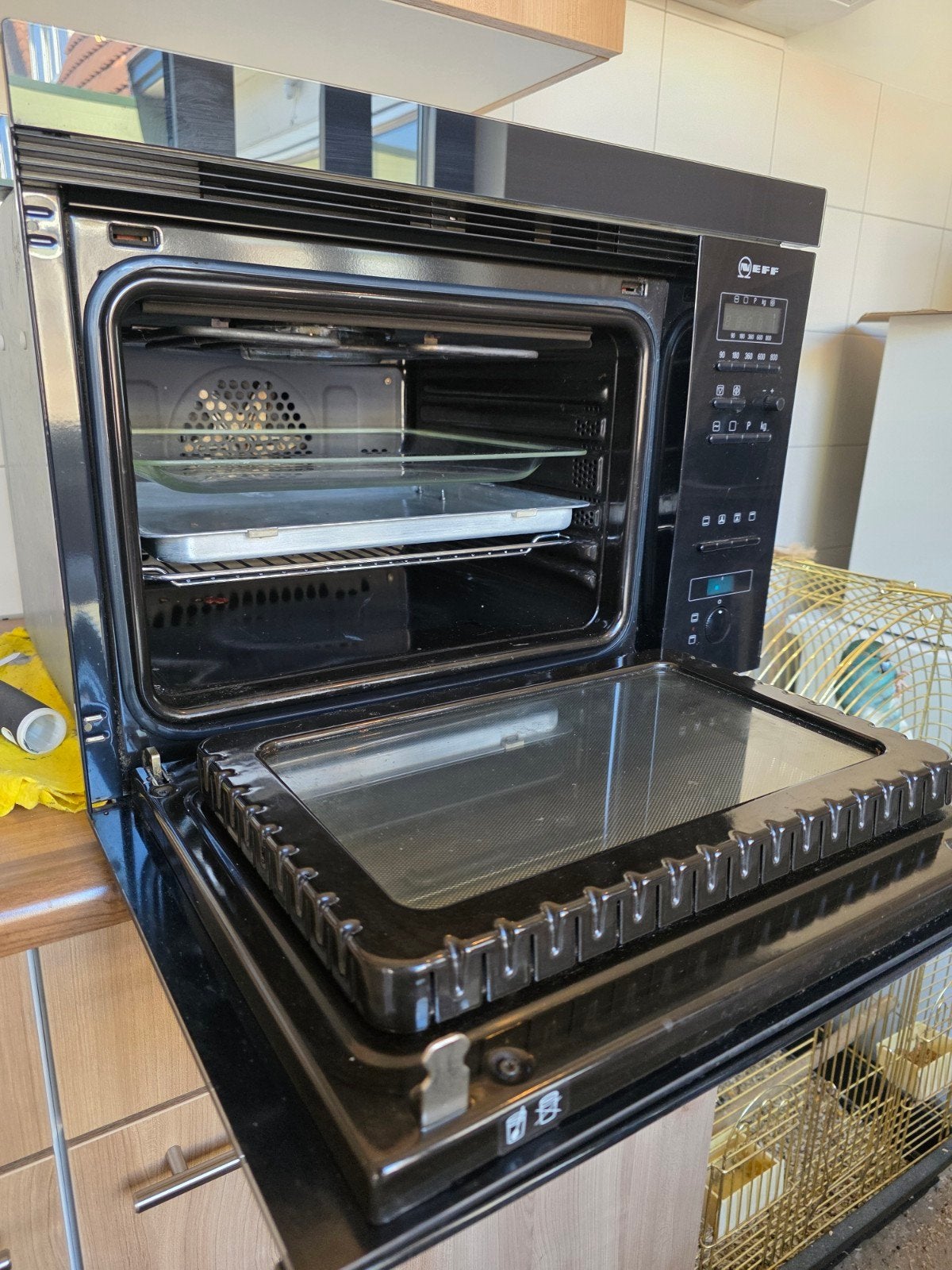 Neff Inbouw Combimagnetron / Oven 60 cm (Nette staat), Witgoed en Apparatuur, Ovens, Ophalen of Verzenden, Inbouw, 55 tot 60 cm