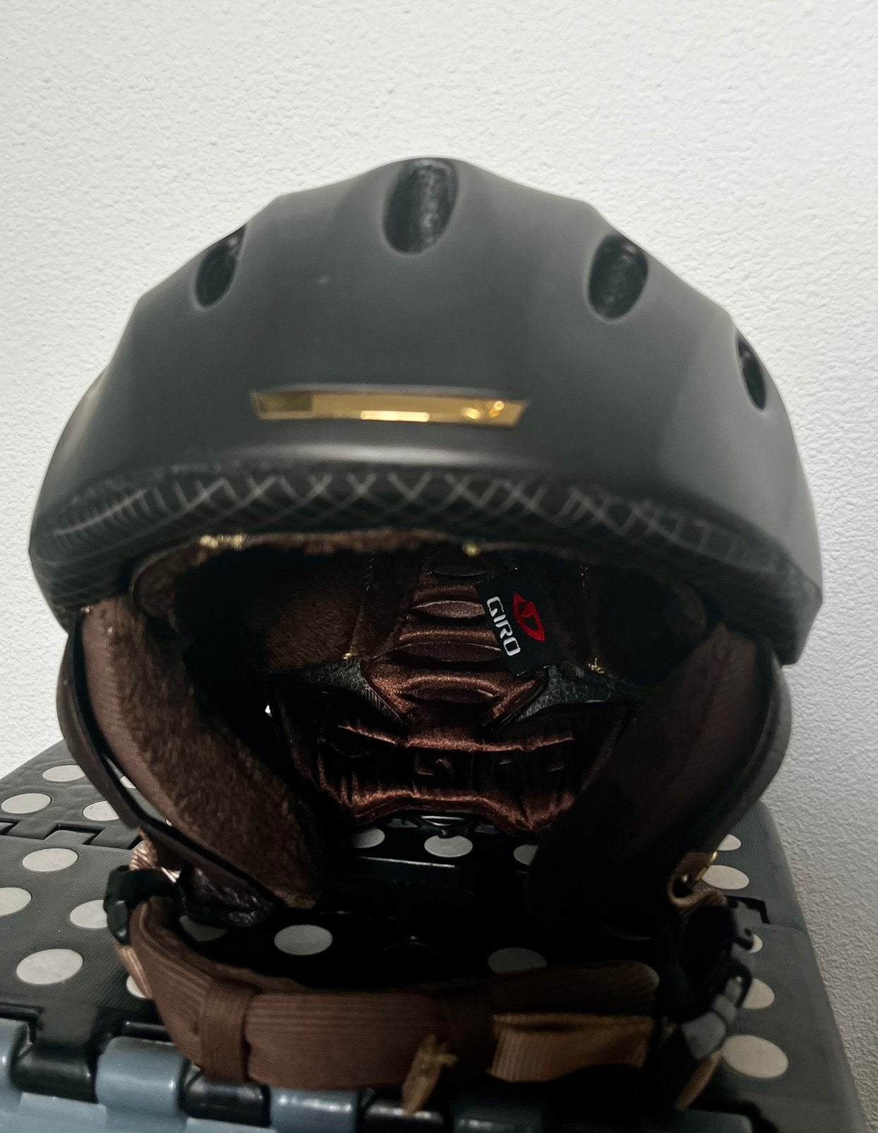 Giro donkerbruine skihelm, Overige merken, Gebruikt, Overige typen, Ophalen of Verzenden