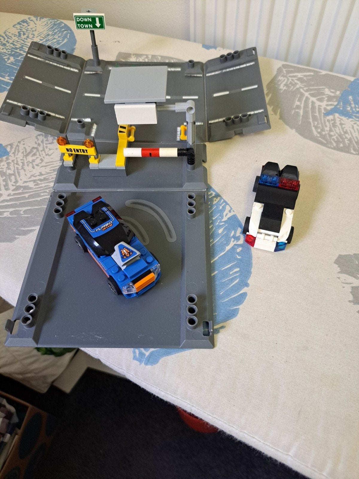 Lego Racers 8197 met doos, Highway Chaos, Gebruikt, Lego, Ophalen of Verzenden, Racers