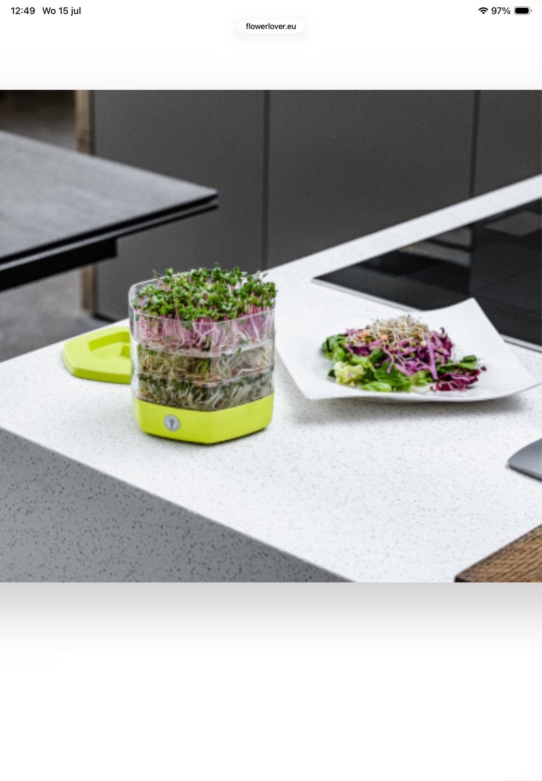 Mungo Sprout Bowl - Kweekbak voor kiemgroenten, Ophalen of Verzenden, Nieuw, Kweekbak