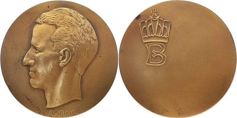 Grote penning koning Boudewijn, Verzenden, Brons, Buitenland