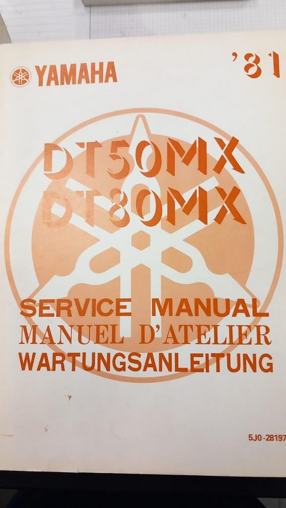 Yamaha DT50MX / DT80MX Service Manual, Verzenden