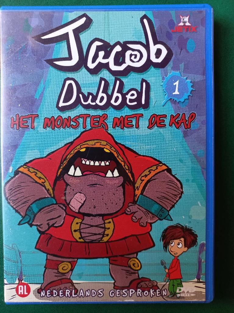 Jacob Dubbel - Het monster met de kap, Tekenfilm, Ophalen of Verzenden, Zo goed als nieuw, Alle leeftijden