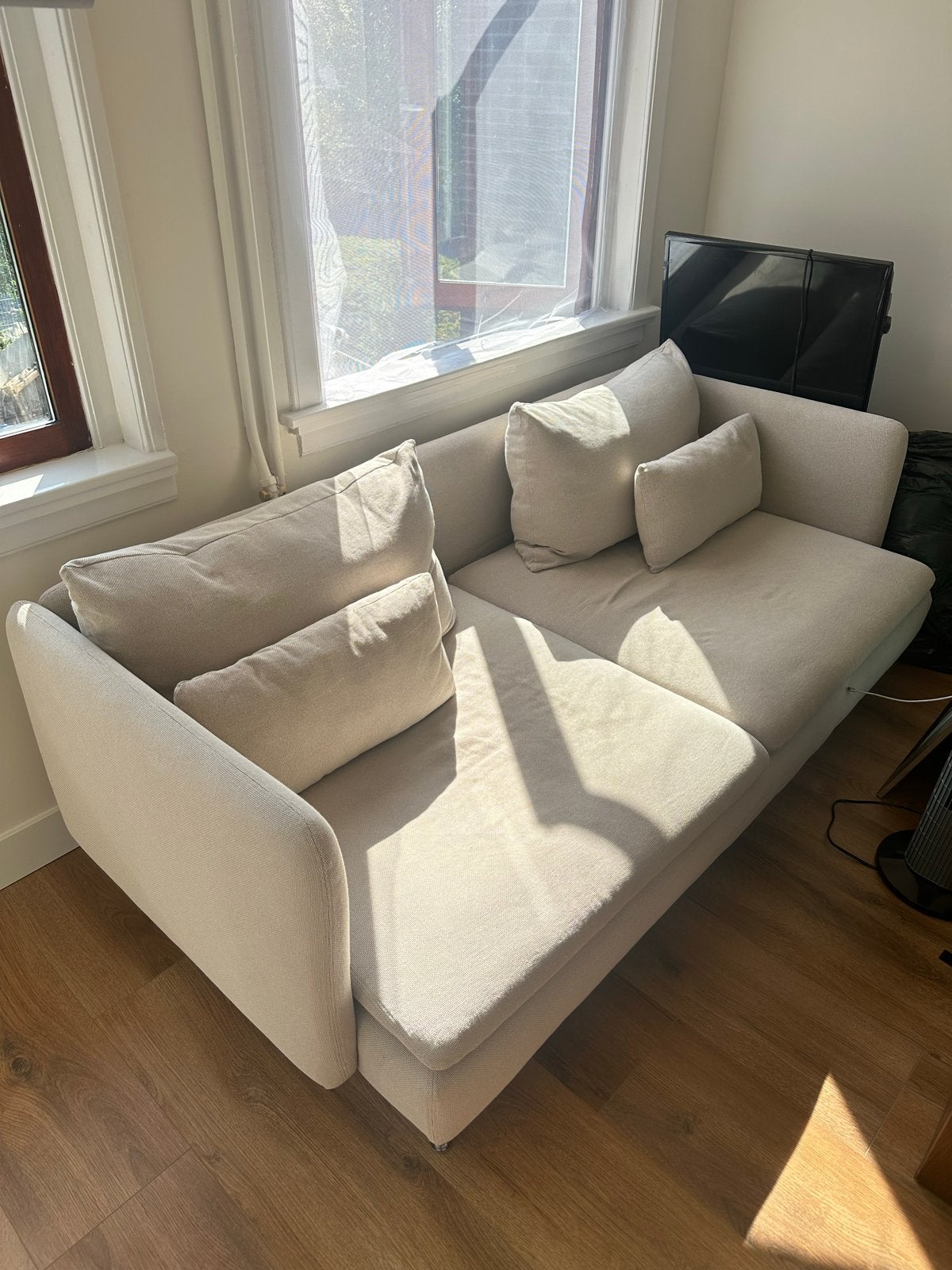 IKEA SÖDERHAMN bank - Zo goed als nieuw, Ophalen, 150 tot 200 cm, Driepersoons, 75 tot 100 cm