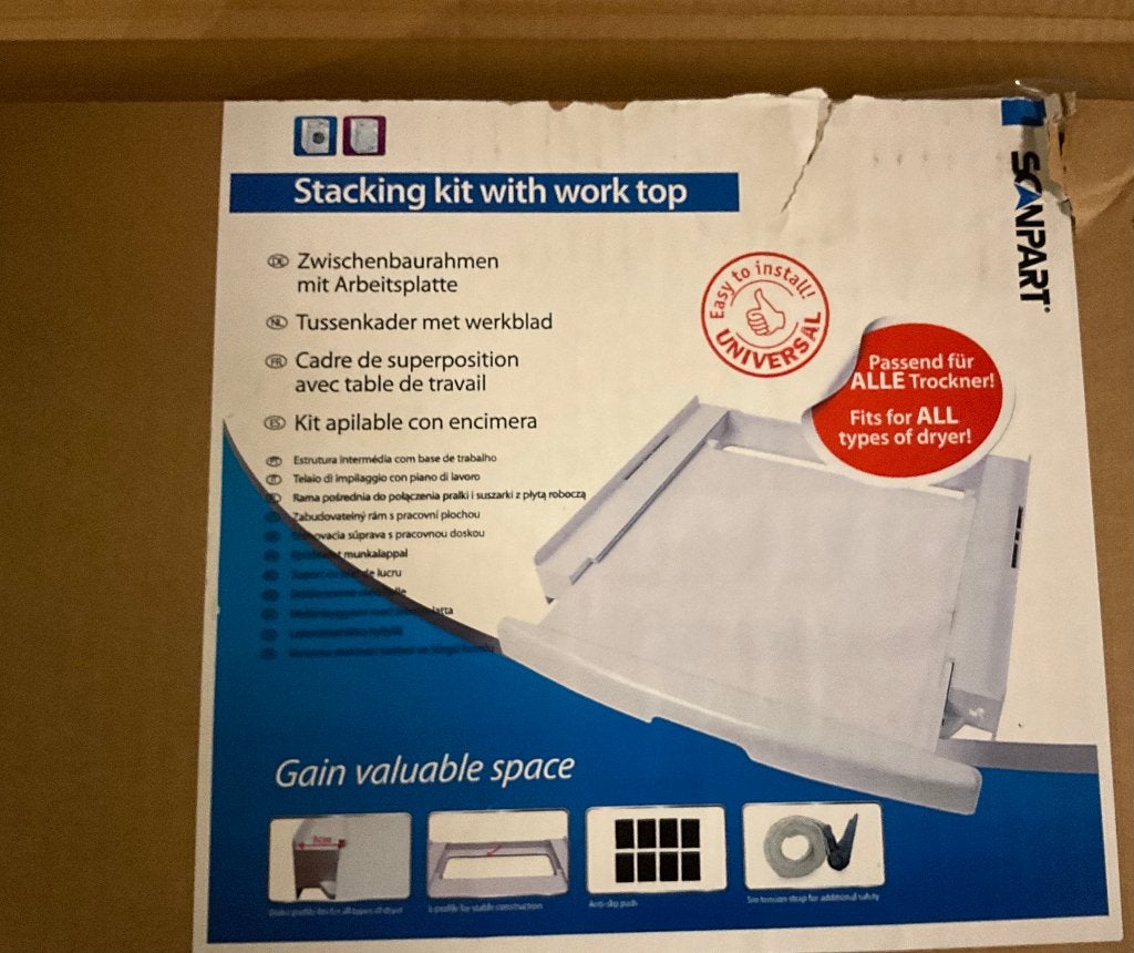 Scanpart tussenkader voor wasmachine/droger, Ophalen, Nieuw