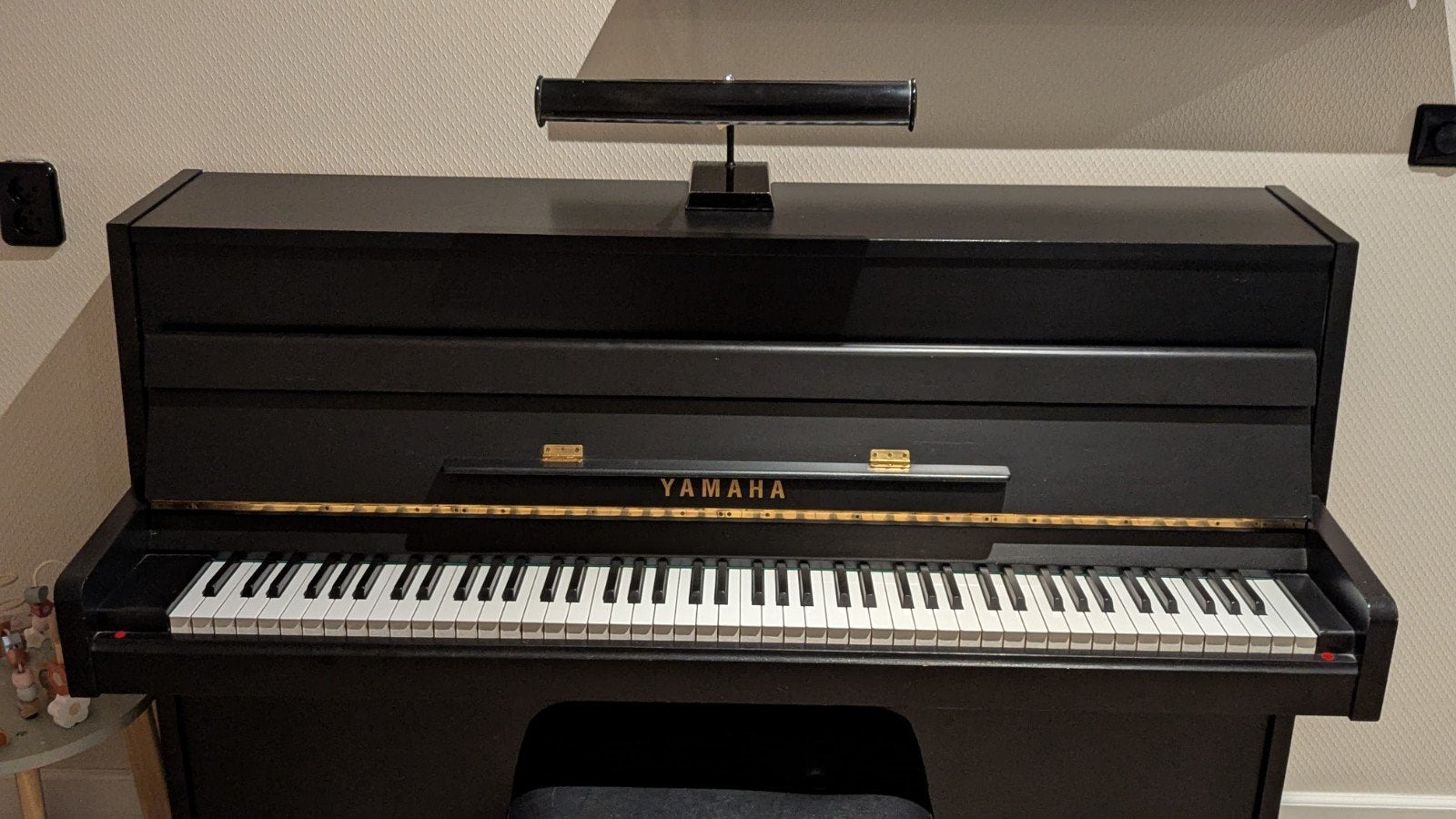 Zwarte pianolamp, Muziek en Instrumenten, Overige Muziek en Instrumenten, Ophalen of Verzenden, Zo goed als nieuw