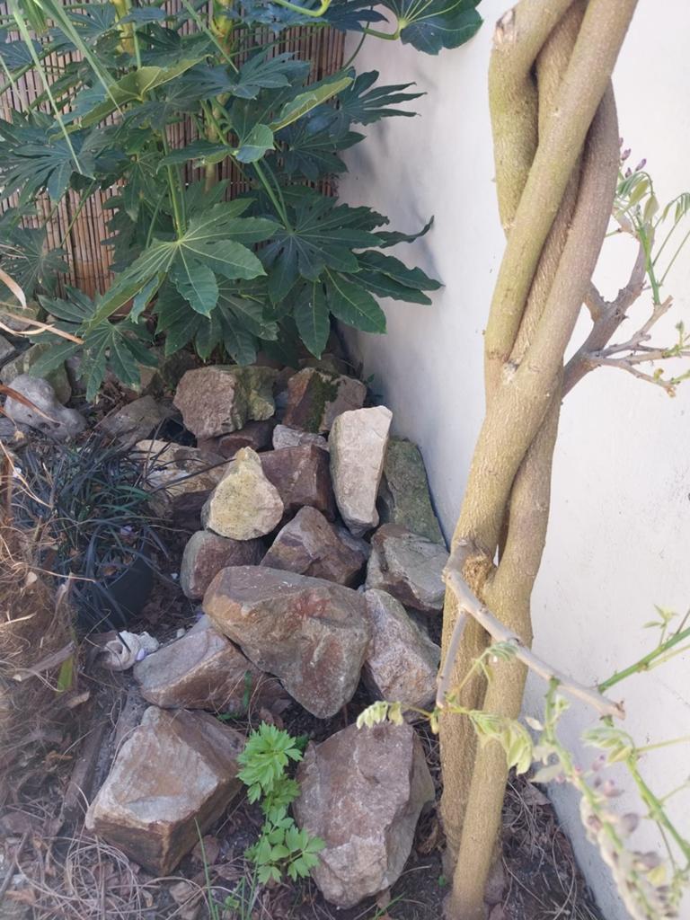 Natuursteen/keien in verschillende maten, Tuin en Terras, Ophalen, Gebruikt