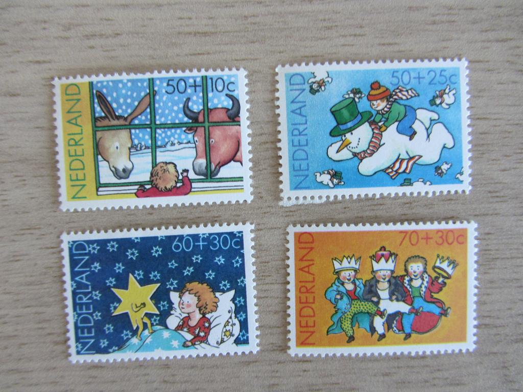 Nederland Kinderpostzegels 1983 - Wintertekeningen, Postzegels en Munten, Postzegels | Nederland, Ophalen of Verzenden, Na 1940