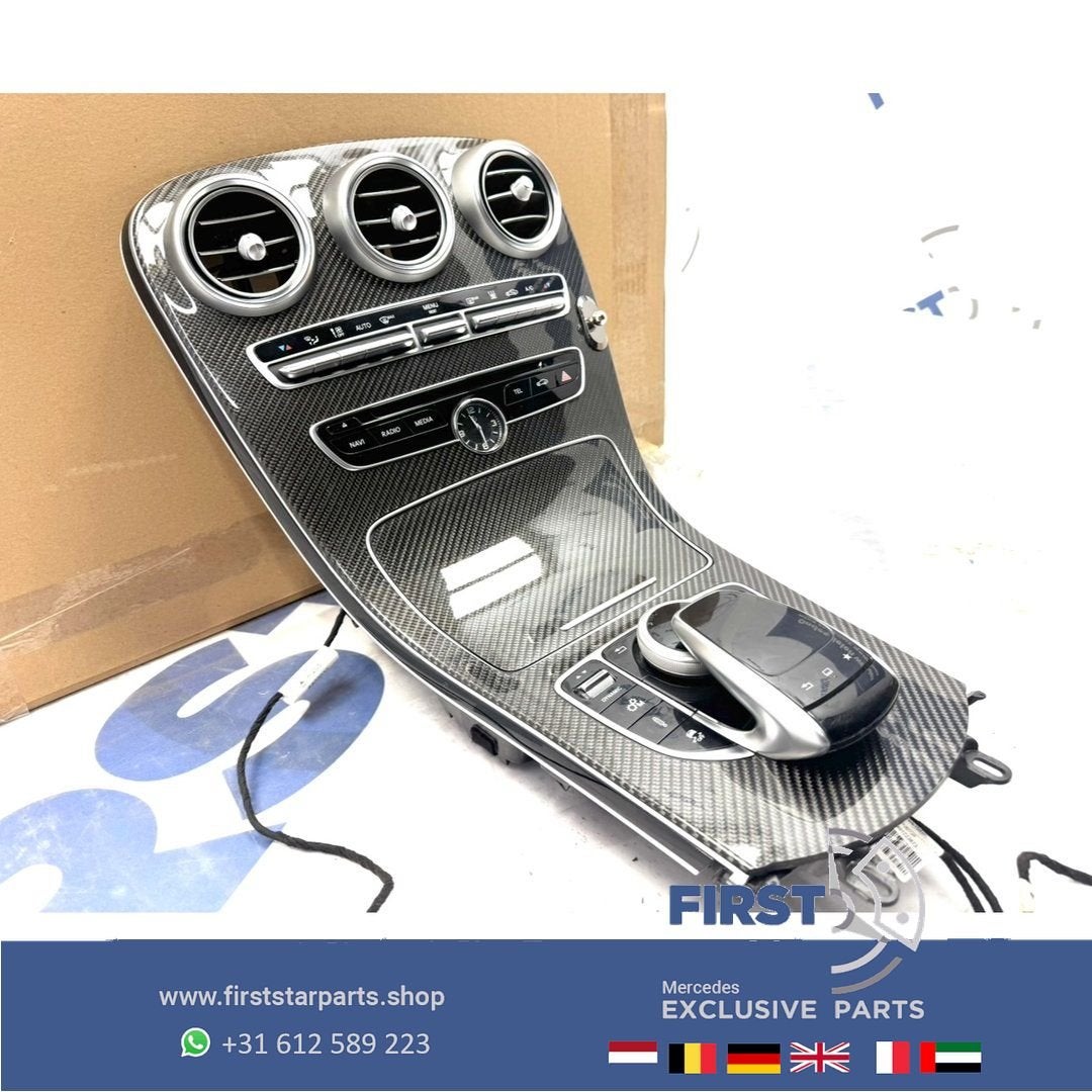 W205 W253 C63 GLC63 AMG CARBON MIDDENCONSOLE C63s GLC63s ori, Gebruikt, -, Ophalen of Verzenden, -