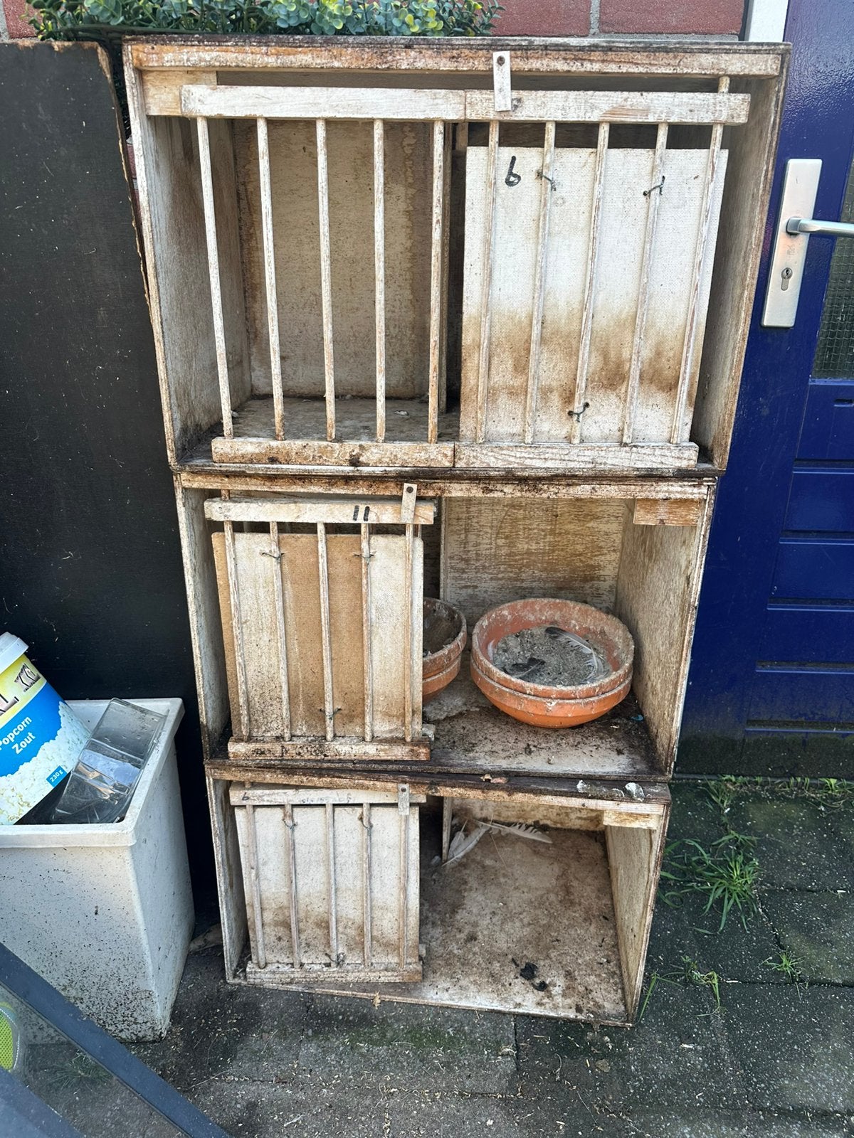 3 losse duivenhokken, Dieren en Toebehoren, Ophalen of Verzenden, Hout, Broedkooi of Kweekkooi