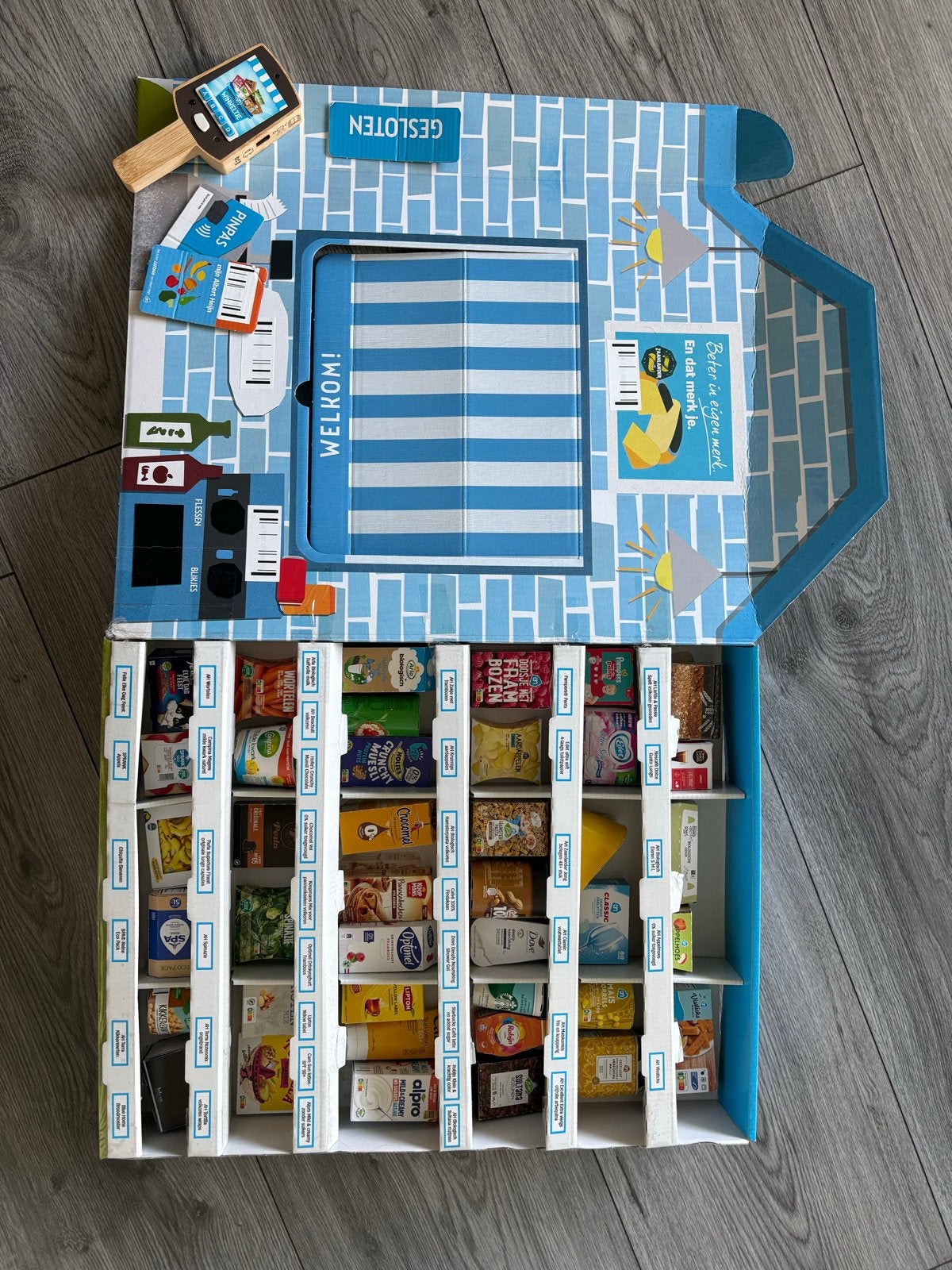 Albert Heijn Mini Supermarkt met alle mini's, Ophalen, Gebruikt, Jongen of Meisje