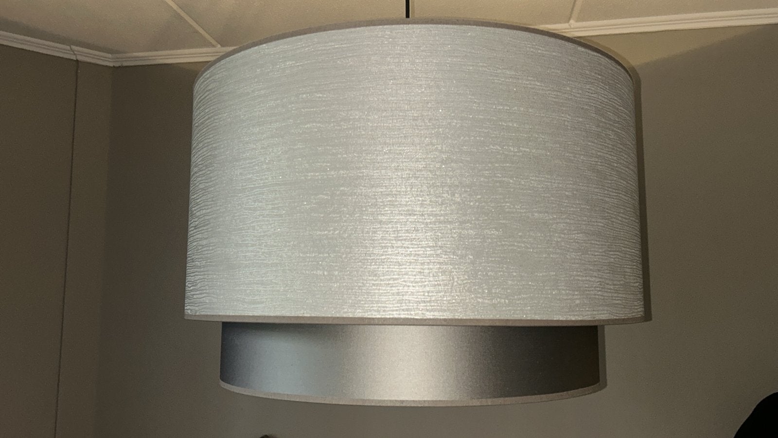 Mooie hanglamp van Maison Manon - 60 cm, Ophalen of Verzenden, Zo goed als nieuw, Textiel, E27 (groot)