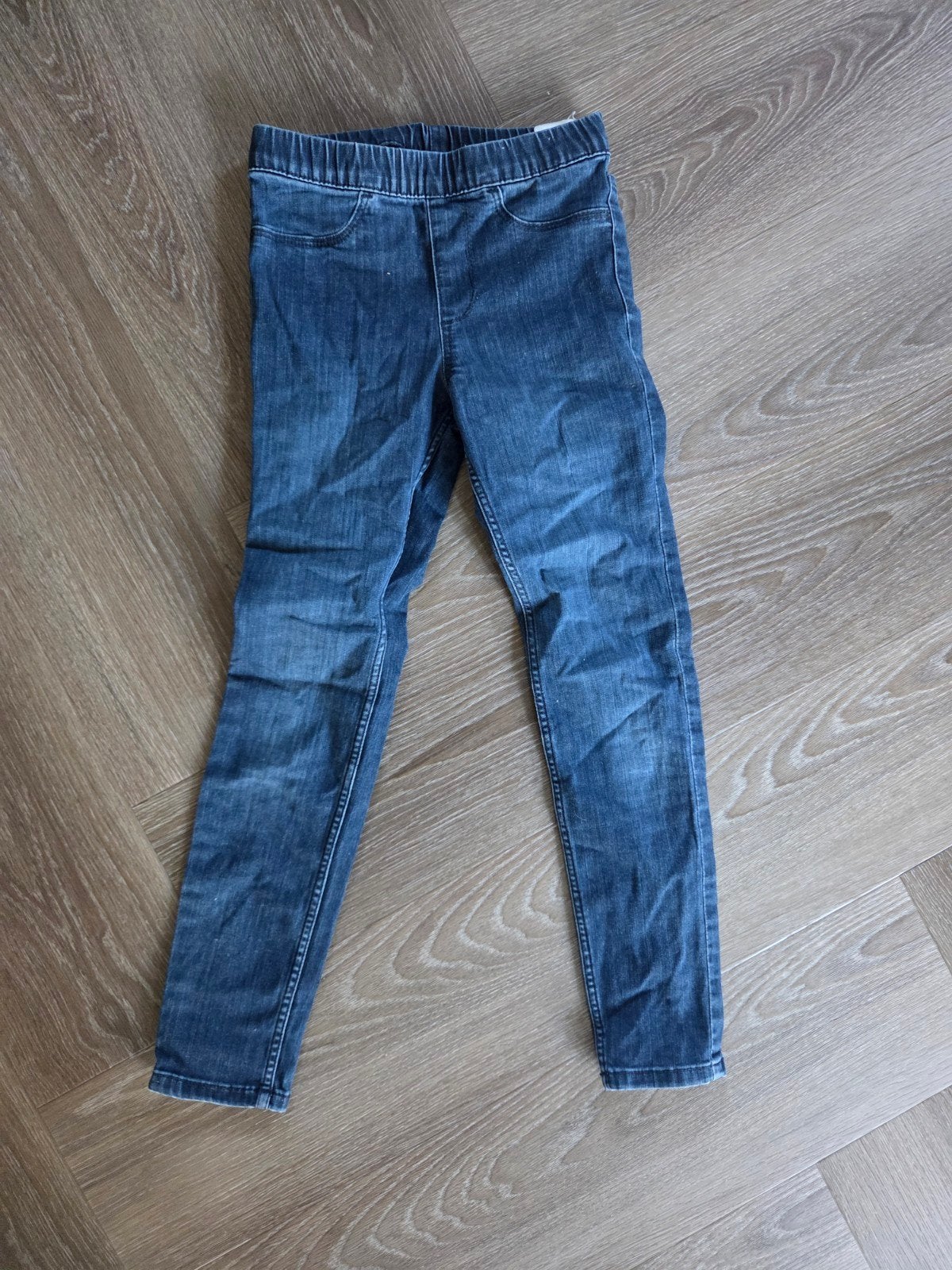 H&M Jeggings Denim Broek Maat 122 (6-7 jaar), Broek, Meisje, H&M, Ophalen of Verzenden