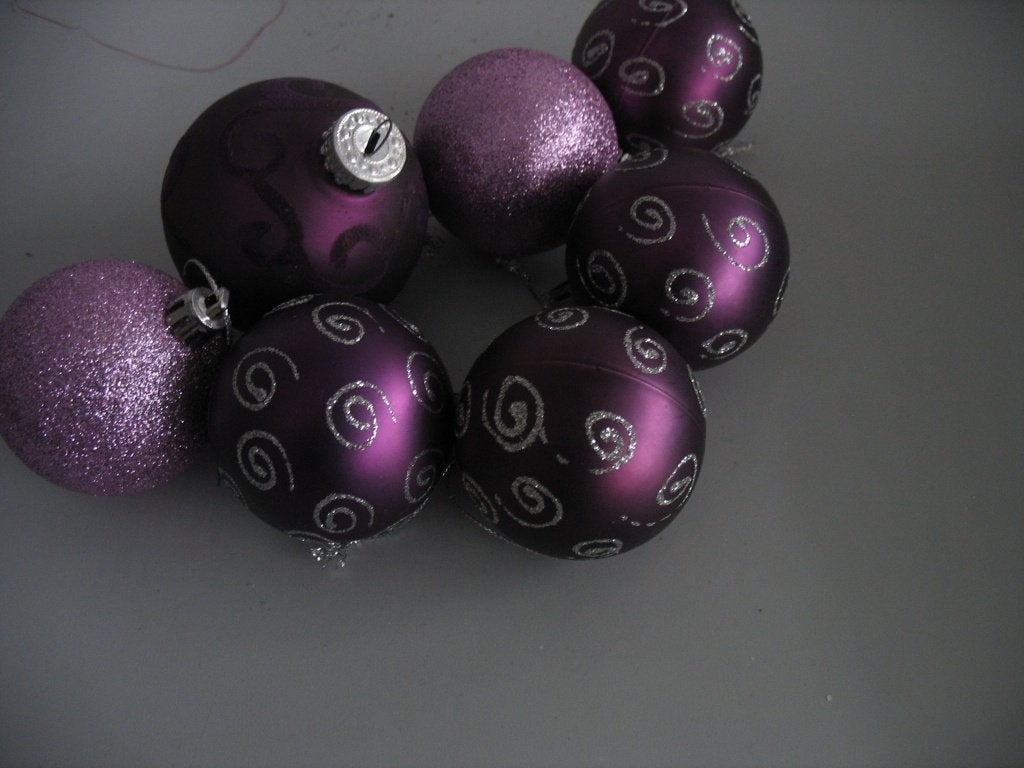 Kerstballen paars, Ophalen of Verzenden, Nieuw