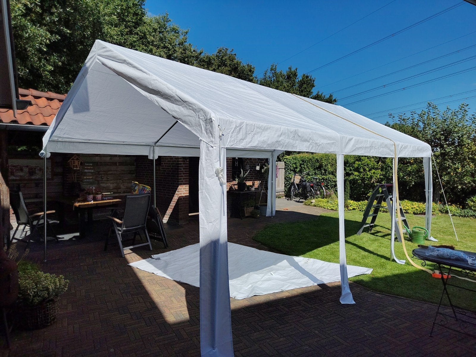 Juskys Partytent Gala 6x4 meter, Ophalen, Gebruikt, Partytent, 2 meter of meer