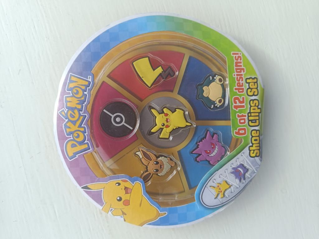 Pokémon Schoenklemmen Set - Pikachu, Eevee, Snorlax, Gengar, Ophalen of Verzenden, Zo goed als nieuw, Overige typen