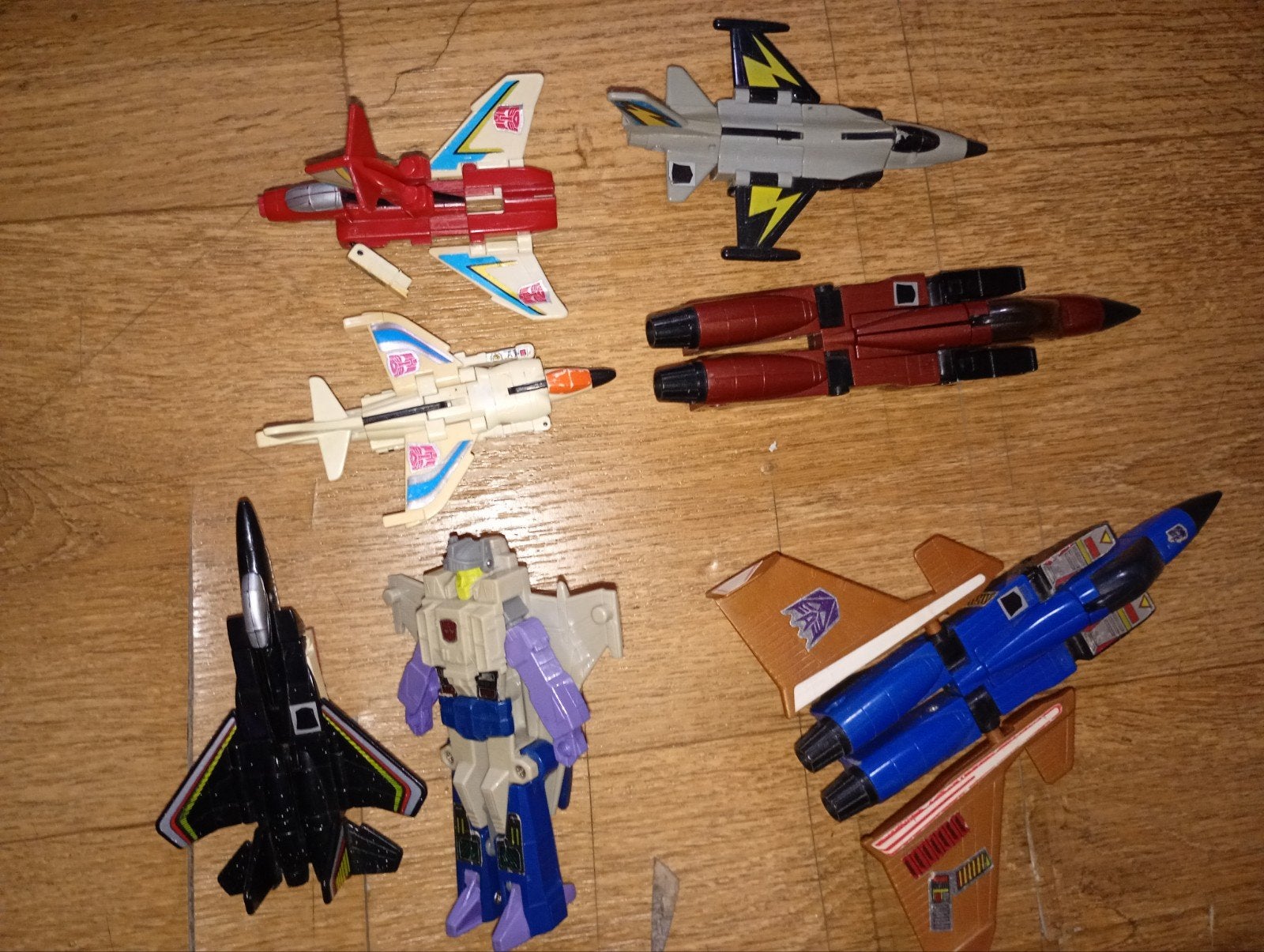 7 hele coole jets g1 transformers planes, Verzamelen, Transformers, G1, Ophalen of Verzenden, Zo goed als nieuw, Overige rassen