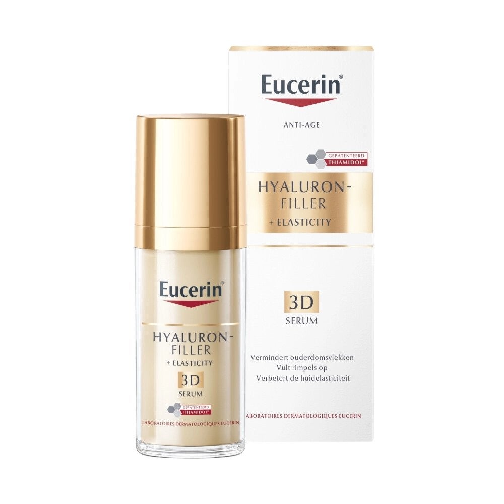 Eucerin Hyaluron-Filler + Elasticity 3D Serum 30ml, Verzenden, Nieuw, Gehele gezicht, Verzorging