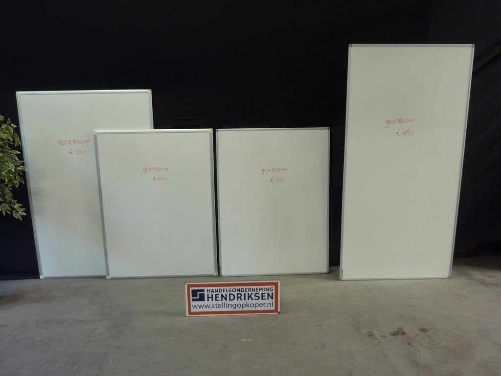 Gebruikt profi whiteboard / memobord / magneetbord div maten, Huis en Inrichting, Ophalen, Gebruikt, Handelsonderneming Hendriksen