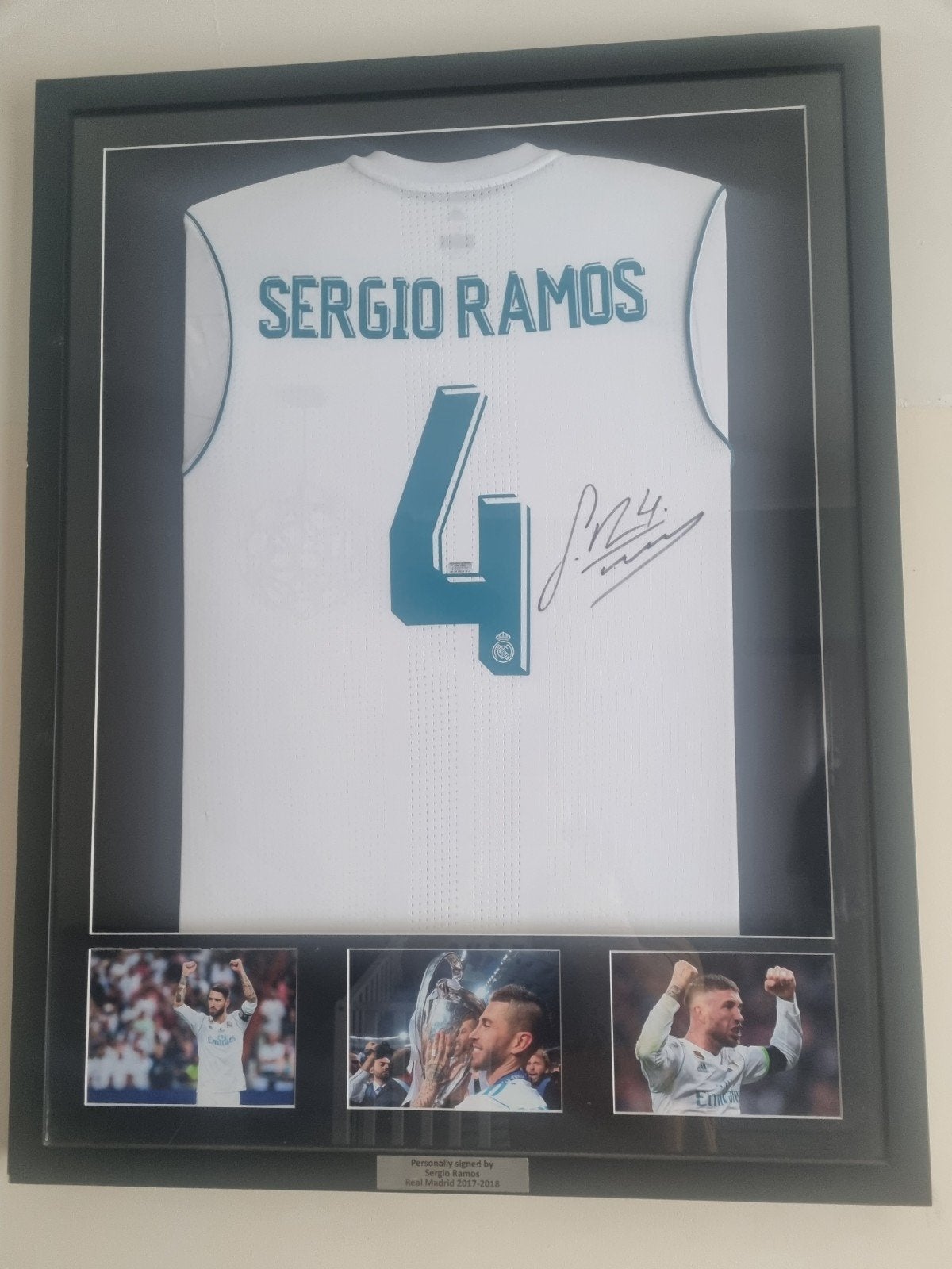 Gesigneerd Real Madrid 2017 Shirt - Sergio Ramos, Ophalen, Zo goed als nieuw, Buitenlandse clubs, Shirt