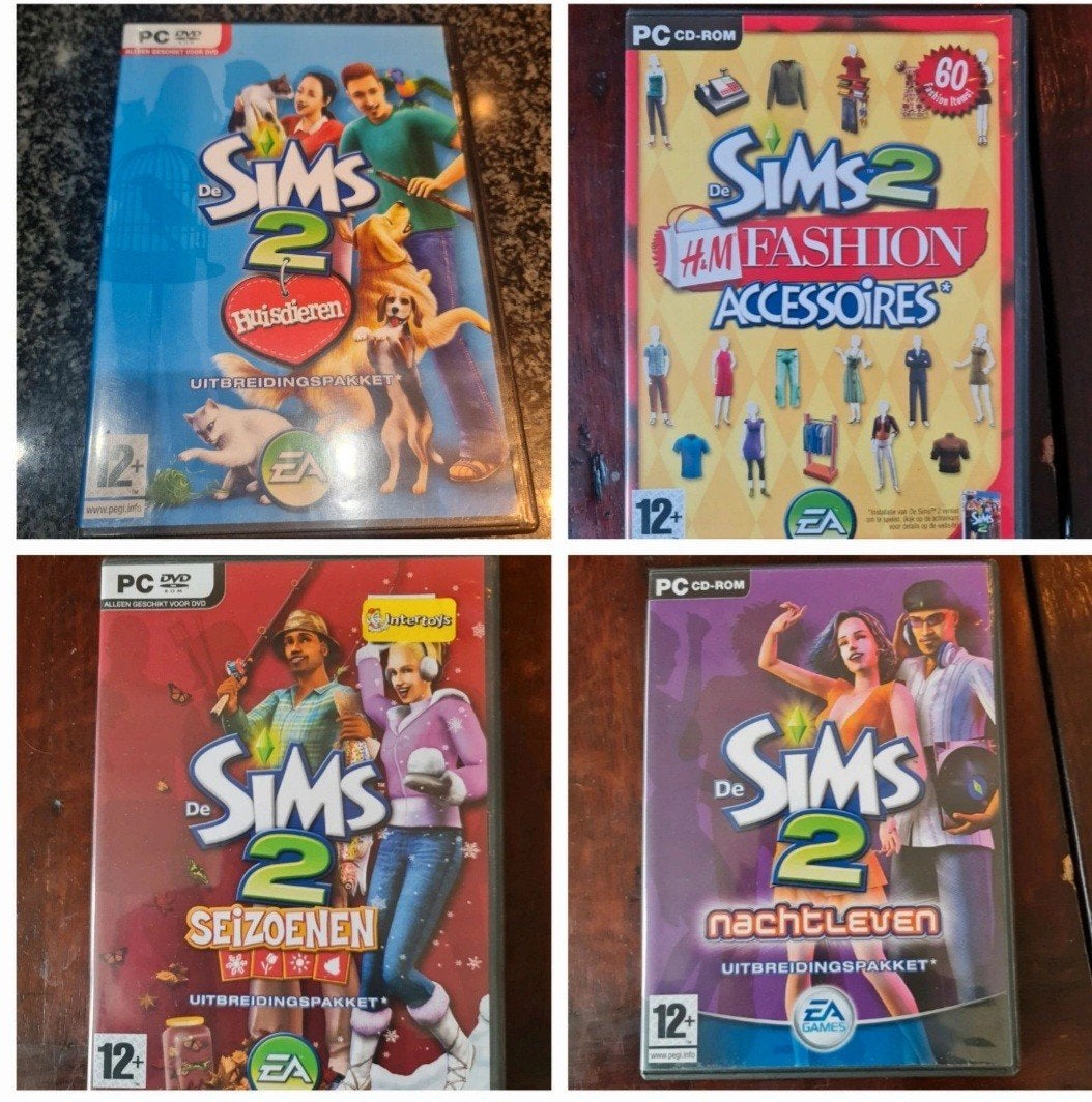 4 games voor Pc Sims2, Ophalen of Verzenden