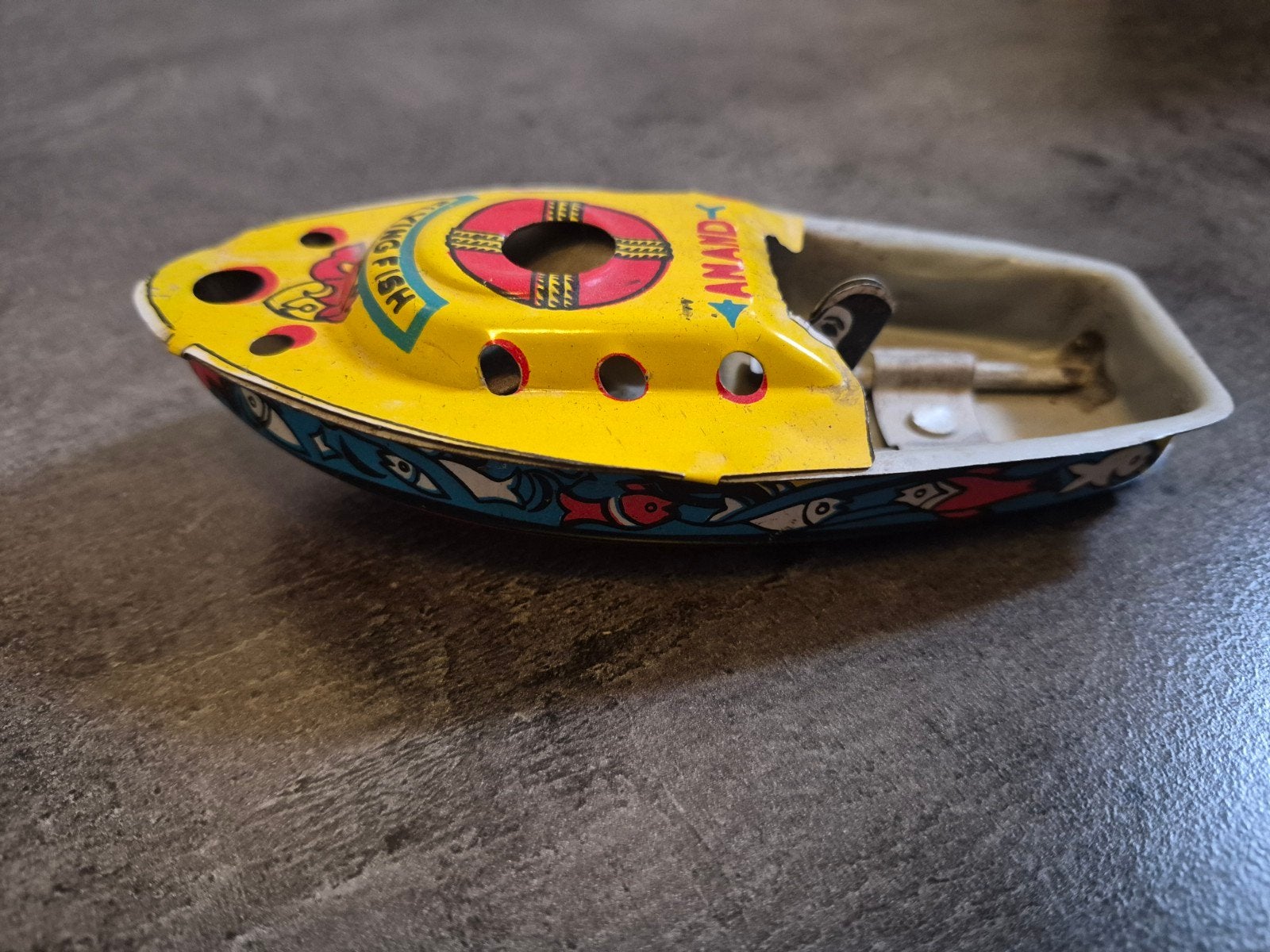 Bikken speelgoed - bootje, compleet met mannetje, Ophalen of Verzenden, Gebruikt