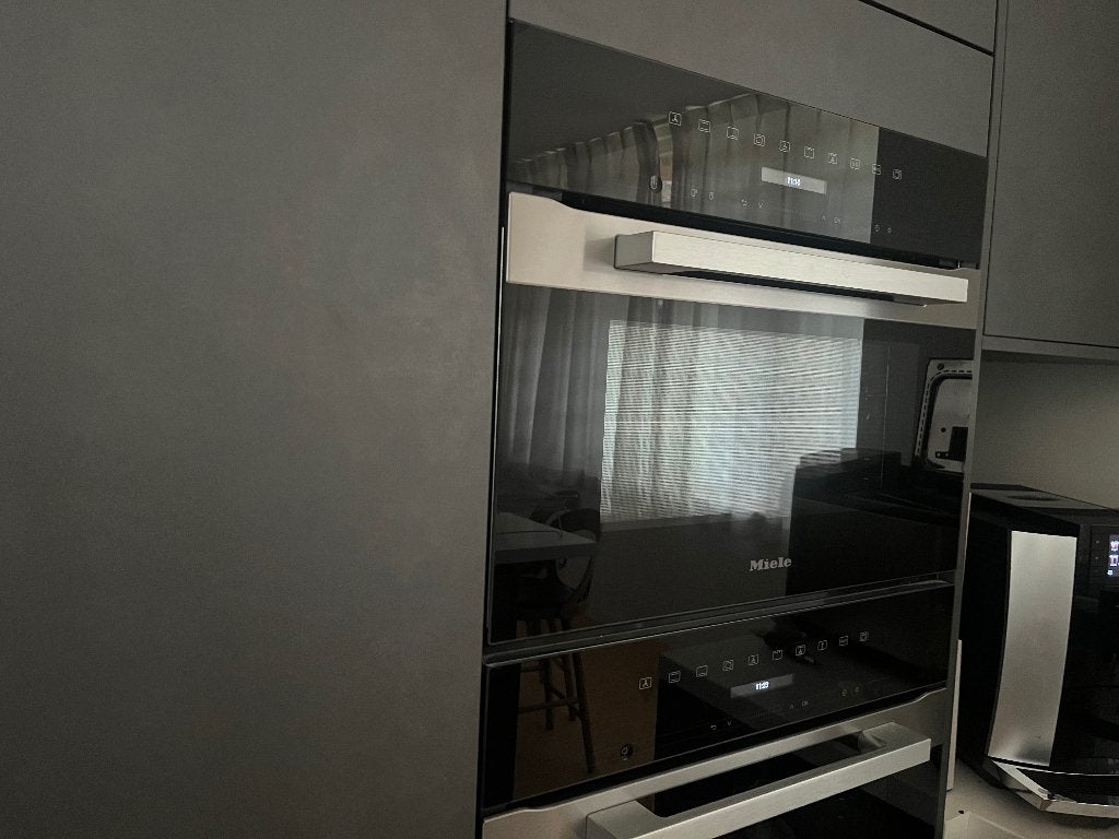 Miele Inbouw Oven H7244B roestvrijstaal/zwart 45cm, Witgoed en Apparatuur, Ophalen, 45 tot 50 cm, Hete lucht, Inbouw