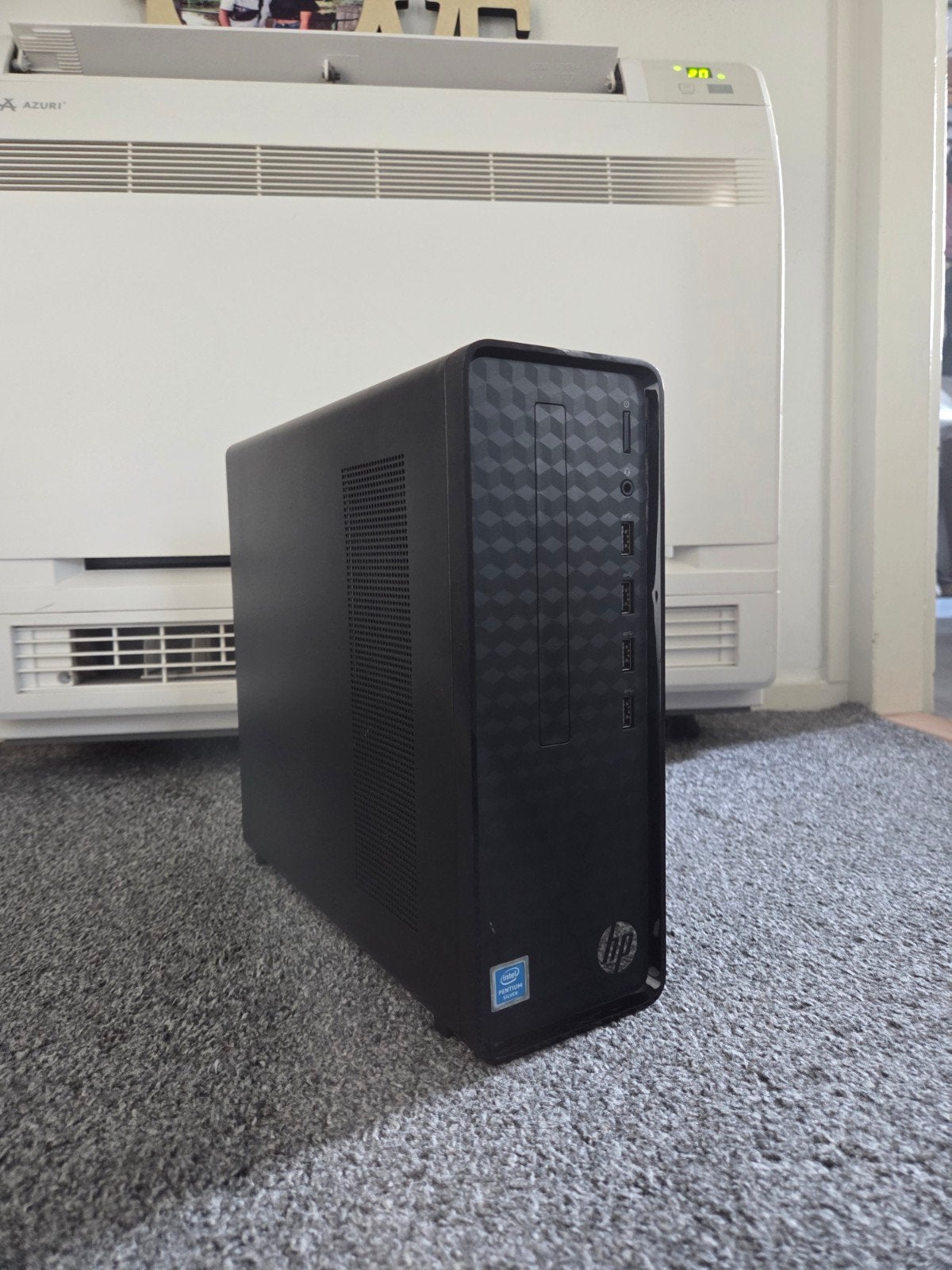 HP Slim Desktop S01-aF2105nd - Compacte PC met SSD en WiFi, Ophalen