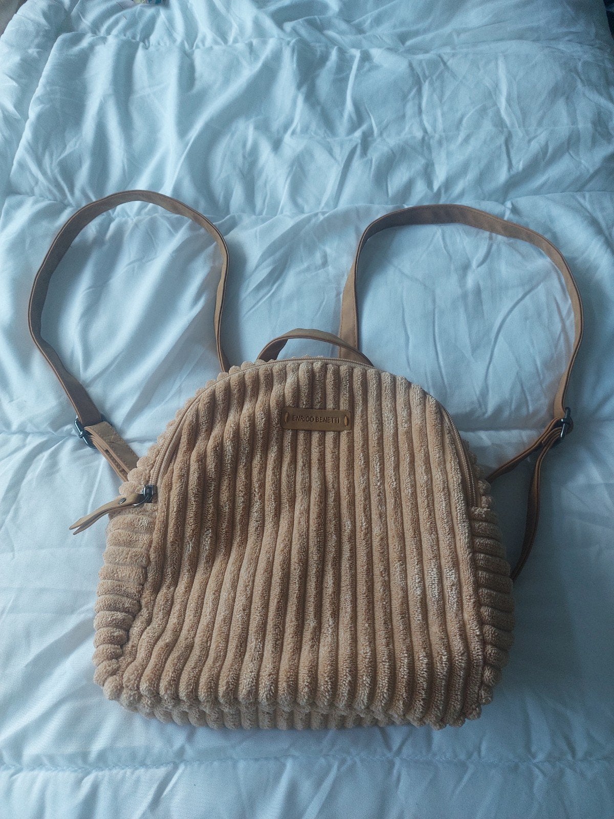 Enrico Benetti teddy rugzakje, Ophalen of Verzenden, Nieuw, Beige, Schoudertasje