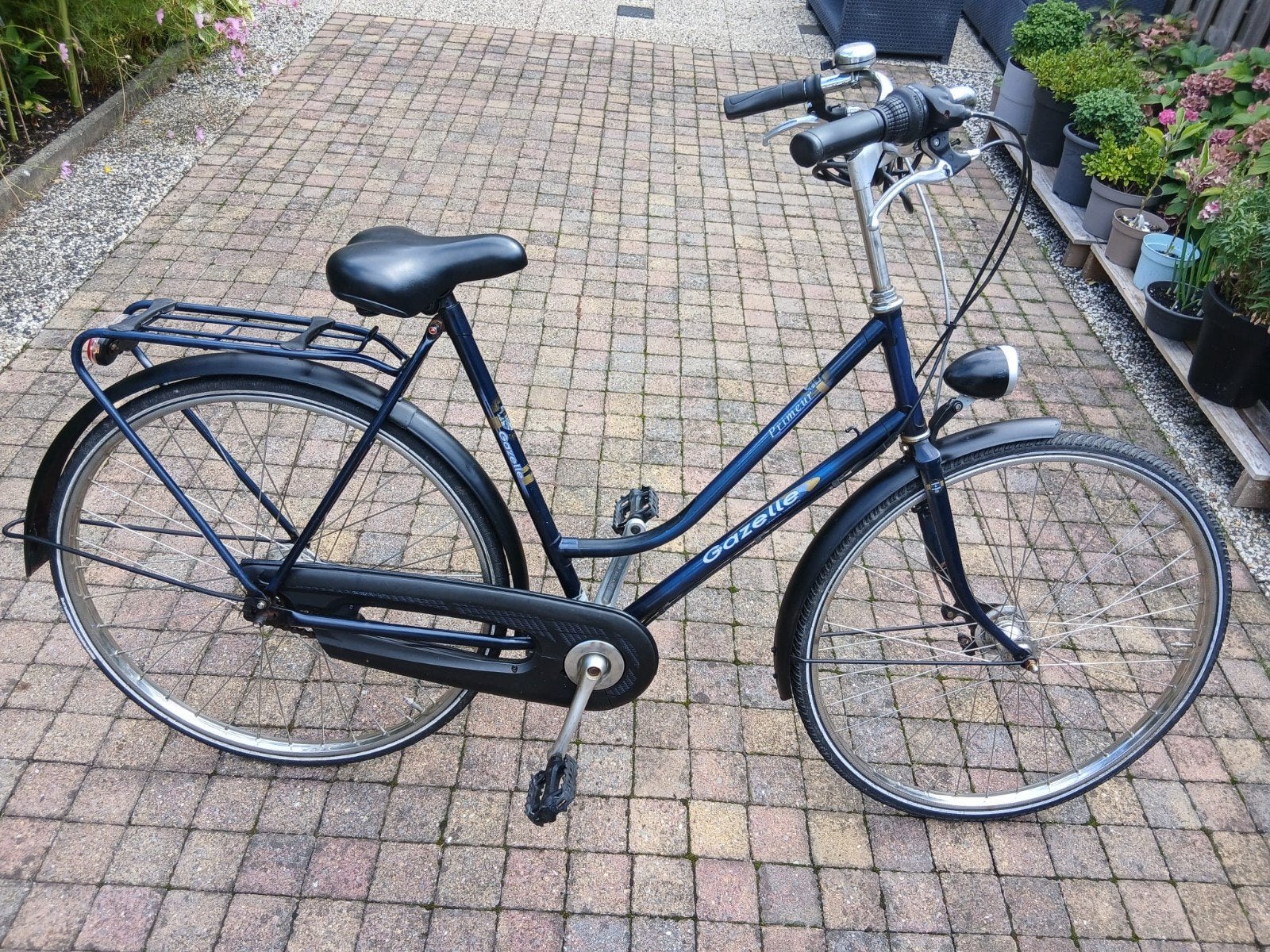 Gazelle Primeur damesfiets, 6 versnellingen, Ophalen, Versnellingen, Gazelle, 53 tot 56 cm