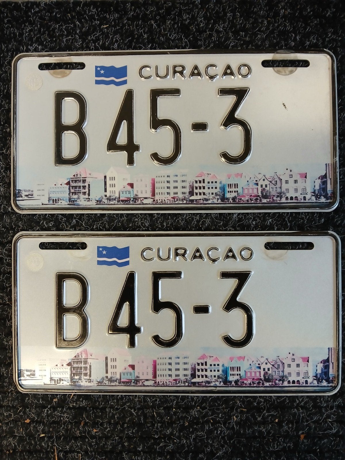 oude set curaçao kentekenplaten, Ophalen of Verzenden