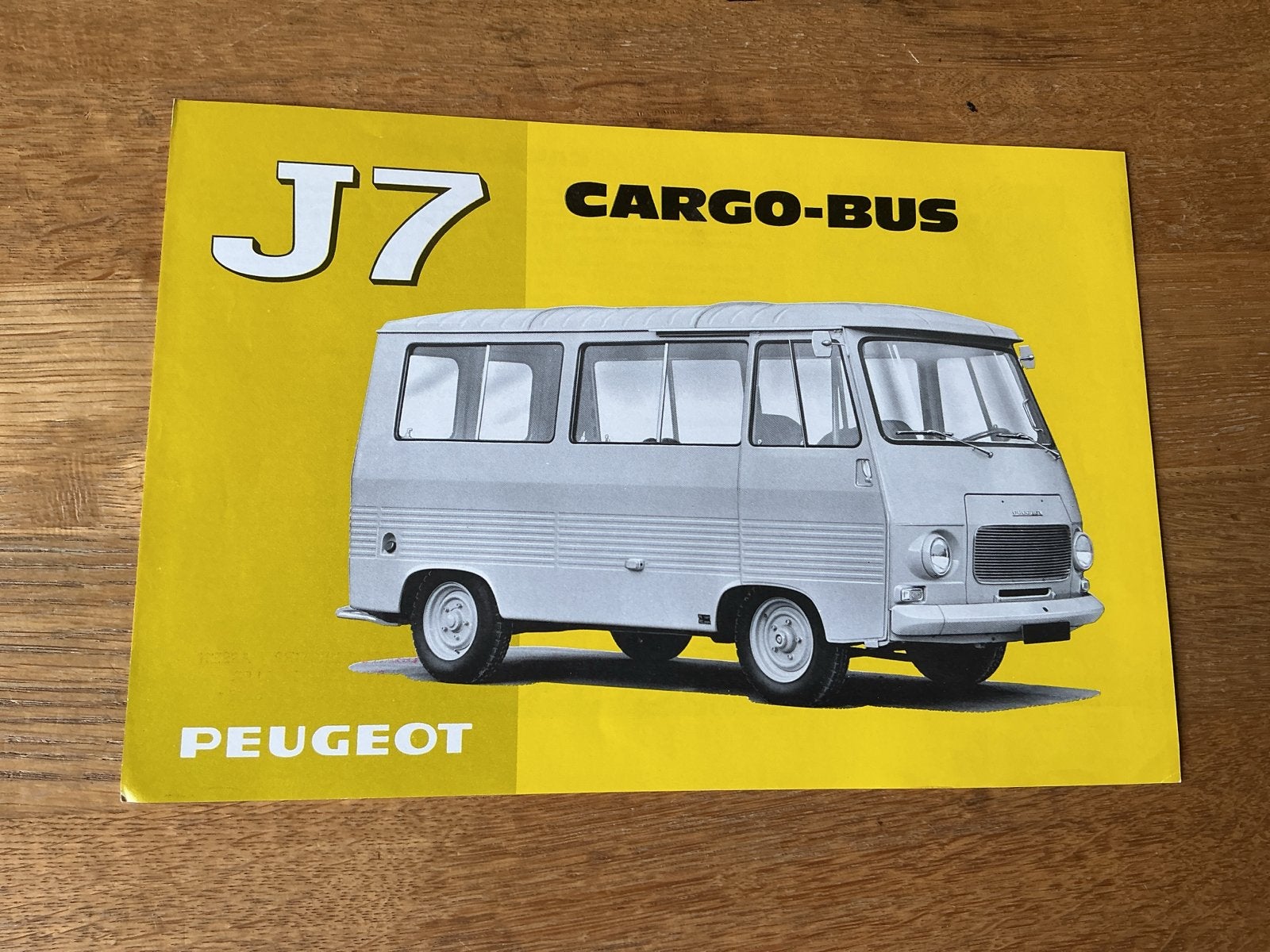 Peugeot Cargo-bus leaflet 1967, Ophalen of Verzenden, Zo goed als nieuw, Peugeot