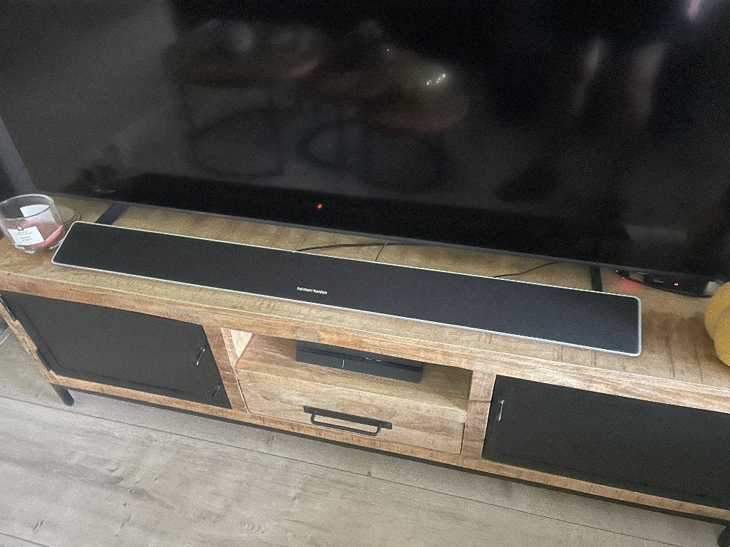 Harman Kardon Sabre SB35 Soundbar & Subwoofer ZGAN, Ophalen, Bluetooth, Zo goed als nieuw